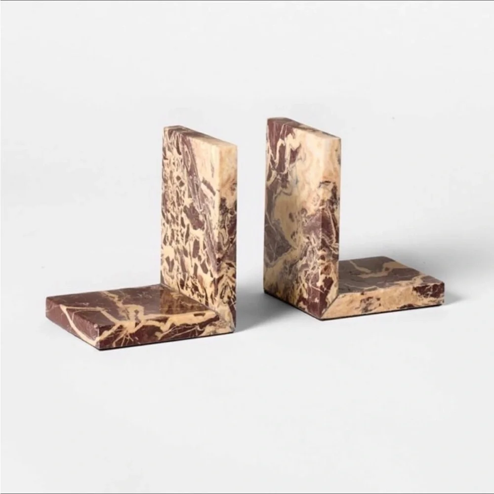 Set of 2 Levanto Marble Bookends - Threshold™ with Studio McGee